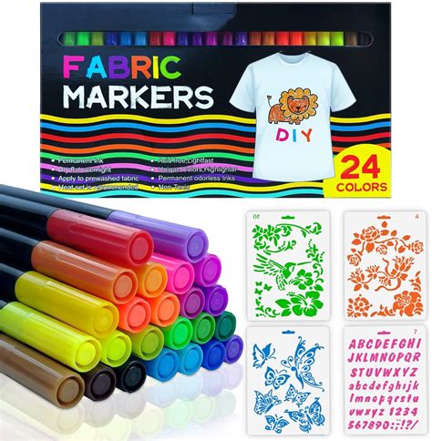 metallic fabric paint markers|fabric markers permanent for clothes.